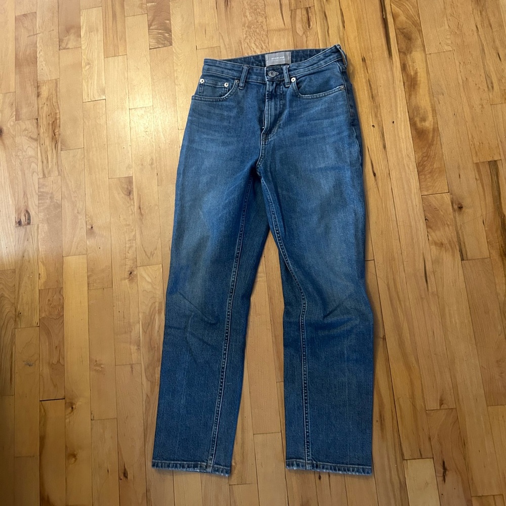 Everlane Size 25 Denim Ankle Jeans — High Rise Straight Cut